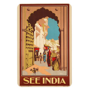Indien reser affischmagneten magnet