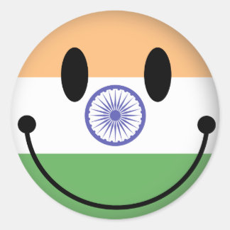 Indien Runt Klistermärke