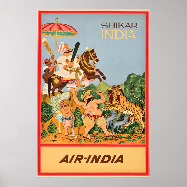Indien - Shikar  - Resa Poster Prints (Framsidan)