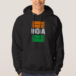 Indien självständighetsdag 15 augusti 1947 Indiens Hoodie