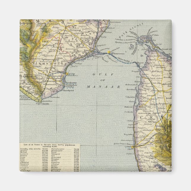 Indien, Sri Lanka Magnet (Framsidan)