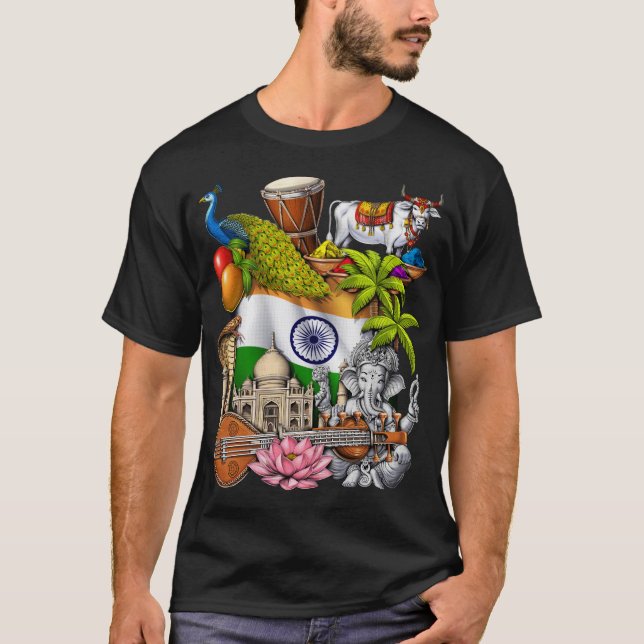 Indien T Shirt (Framsida)