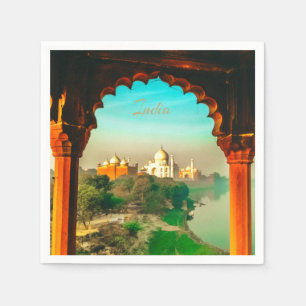 Indien Taj Mahal Pappersservett