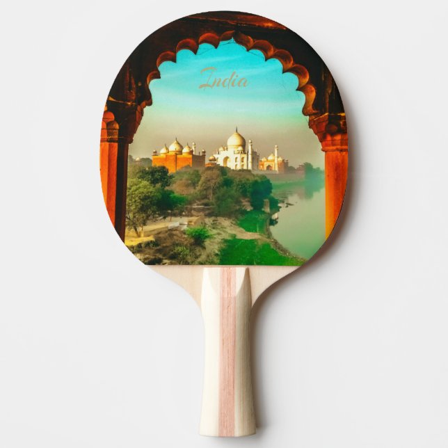 Indien Taj Mahal Pingisracket (Framsidan)