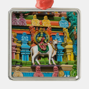 INDIEN, Tamil Nadu, Chennai: Kapaleeshwarar Julgransprydnad Metall