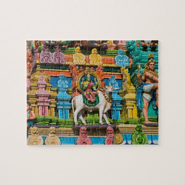 INDIEN, Tamil Nadu, Chennai: Kapaleeshwarar Pussel (Horisontell)