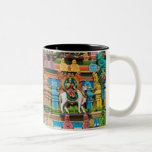 INDIEN, Tamil Nadu, Chennai: Kapaleeshwarar Två-Tonad Mugg (Höger)