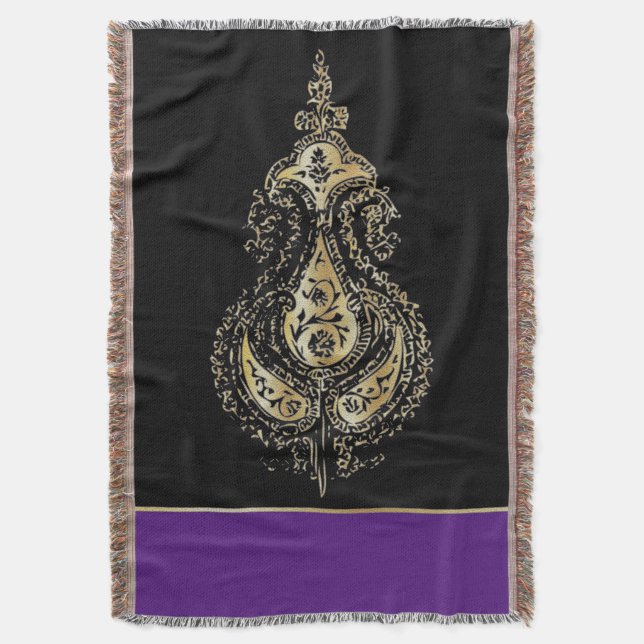 Indien - Throw Blanket Filt (Framsidan Vertikal)