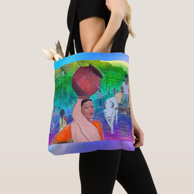 Indien Tygkasse (Närbild)