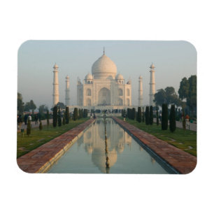 INDIEN, Uttar Pradesh, Agra: Taj Mahal, morgon Magnet