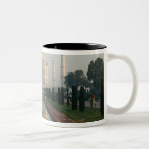 INDIEN, Uttar Pradesh, Agra: Taj Mahal, Morgon Två-Tonad Mugg