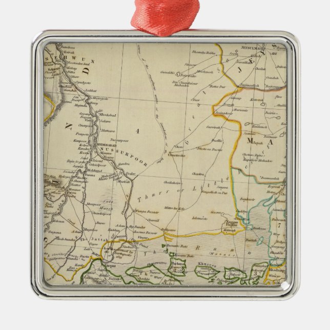 Indien V Julgransprydnad Metall (Framsidan)