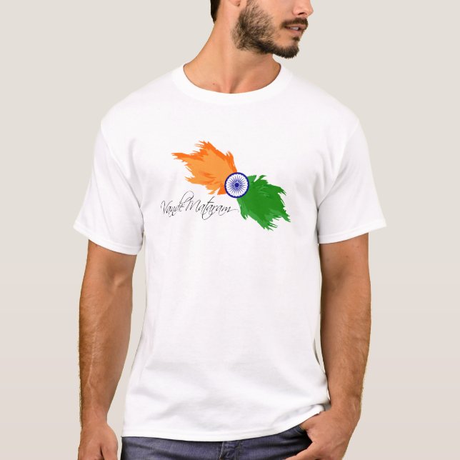 Indien: Vande Mataram T-shirt (Framsida)