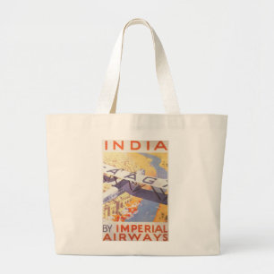 Indien vid imperialistiska flygbolag jumbo tygkasse