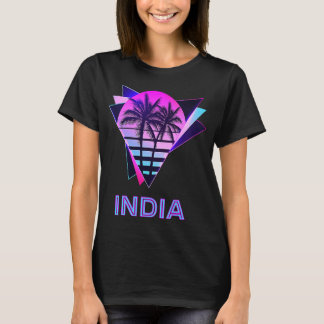 Indiens 80-årsjubileum Handflatan Träd Indiska Pri T Shirt