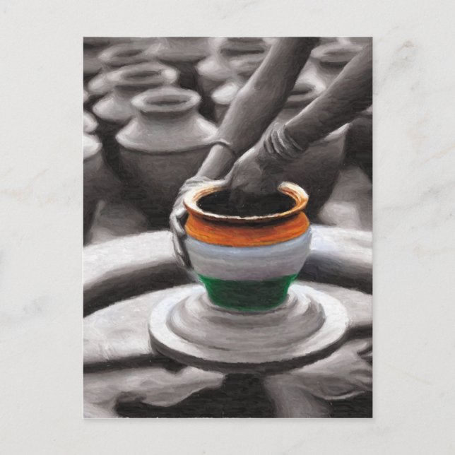 Indiens anda vykort (Framsida)