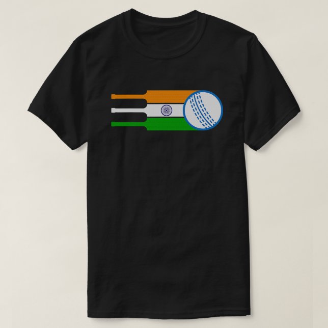 Indiens Cricket National Fläkt Team Jersey Gift In T Shirt (Design framsida)