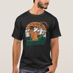 Indiens Cricket Team Indiska Cricket Fläkt Flagga T Shirt