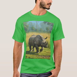 Indiens enhornade Rhino: en symbol för Assam T Shirt