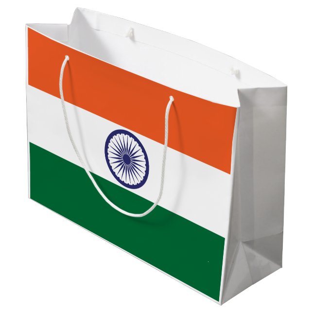 Indiens flagga (Baksidan Vinklad)
