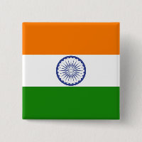 Indiens Flagga Ashoka Chakra