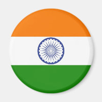 Indiens Flagga Ashoka Chakra