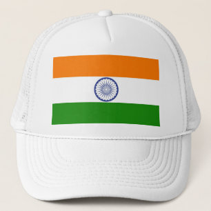 Indiens Flagga Ashoka Chakra Truckerkeps