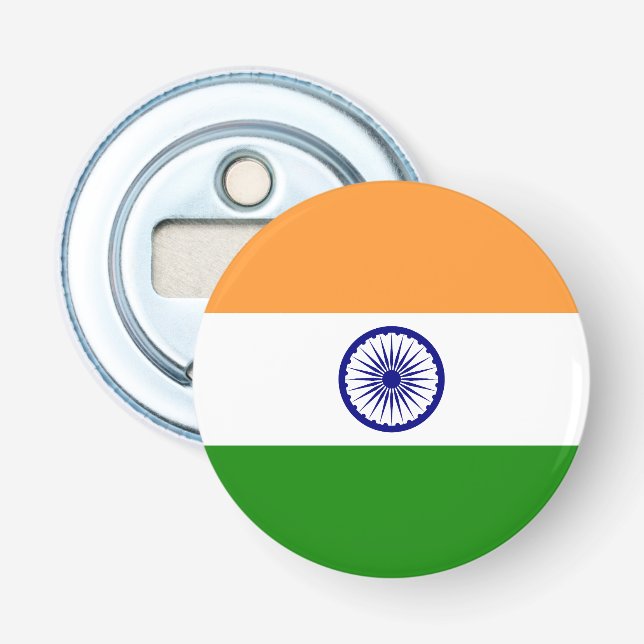Indiens flagga flasköppnare (Framsidan)