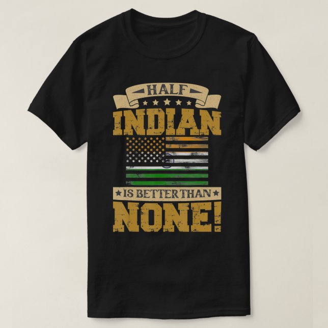 Indiens Flagga för indier Manar & kvinnor T Shirt (Design framsida)