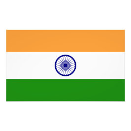 Indiens flagga fototryck