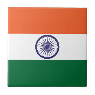 Indiens flagga kakelplatta