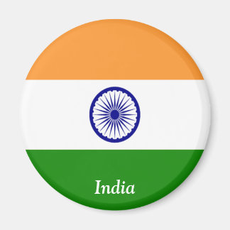 Indiens flagga magnet