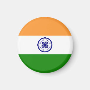 Indiens flagga magnet