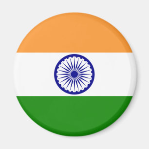 Indiens flagga magnet