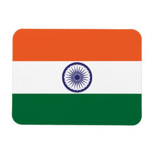 Indiens flagga magnet