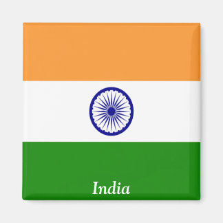 Indiens flagga magnet
