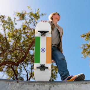 Indiens flagga mini skateboard bräda 18,5 cm