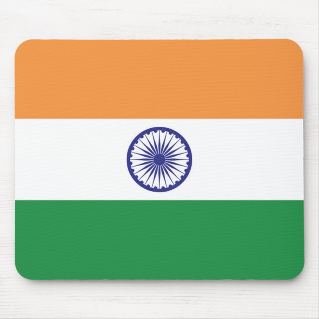 Indiens flagga musmatta (Framsidan)