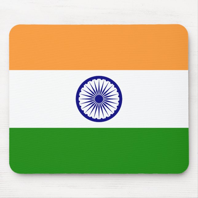 Indiens flagga musmatta (Framsidan)