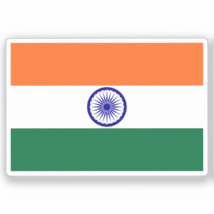 Indiens flagga specialskuren klistermärken