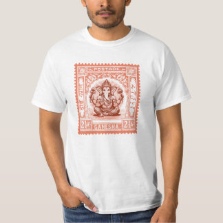 Indiens Frimärke Design, Ganesha T Shirt