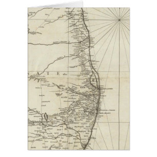 Indiens geografiska Karta Hälsningskort