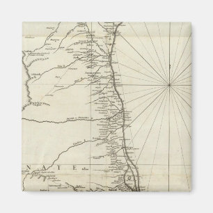 Indiens geografiska Karta Magnet
