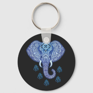 Indiens herre-Ganesh-Elephant art Nyckelring