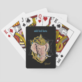 Indiens Lord Ganesh-uppspelningskort Casinokort