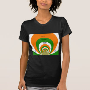 Indiens nationella Flagga Färg design. Hakuna Mata T-shirt