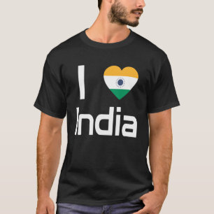 Indiens nationella Flagga för för manar sydliga kv T Shirt