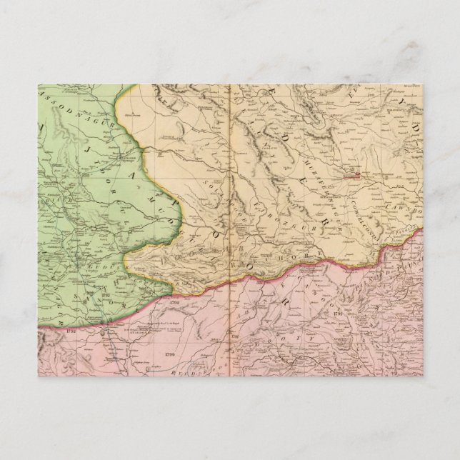 Indiens peninsula norr vykort (Framsida)