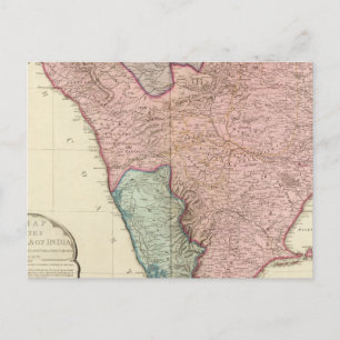 Indiens peninsula söder vykort