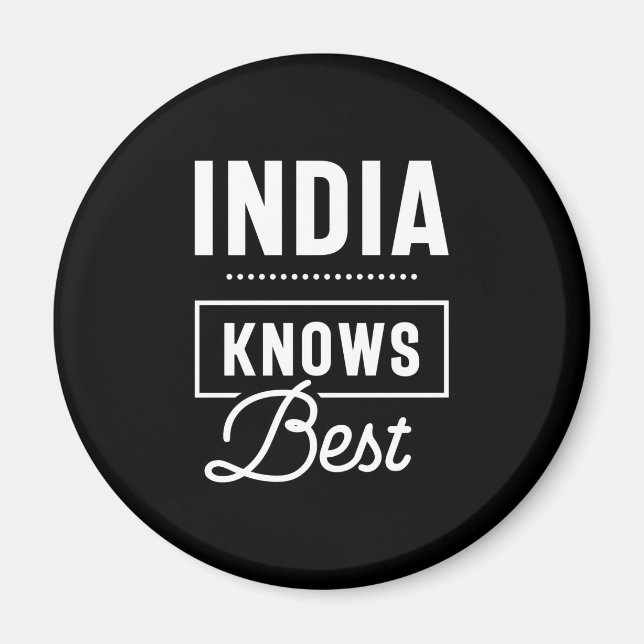 Indiens Personlig Namn Birthday Gift Magnet (Framsidan)